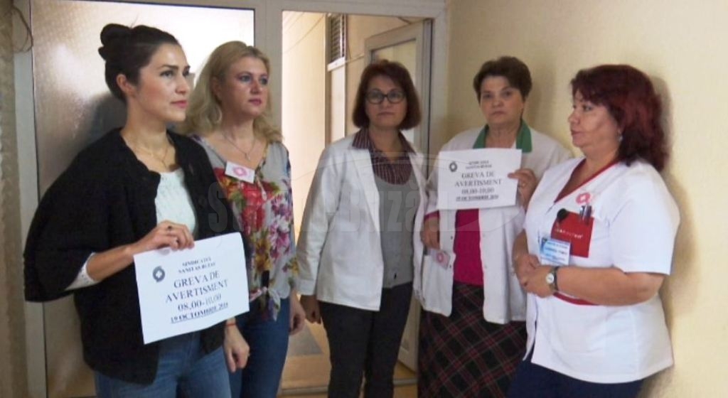 Cadrele medicale din Spitalul Județean au fost în grevă timp de două ore