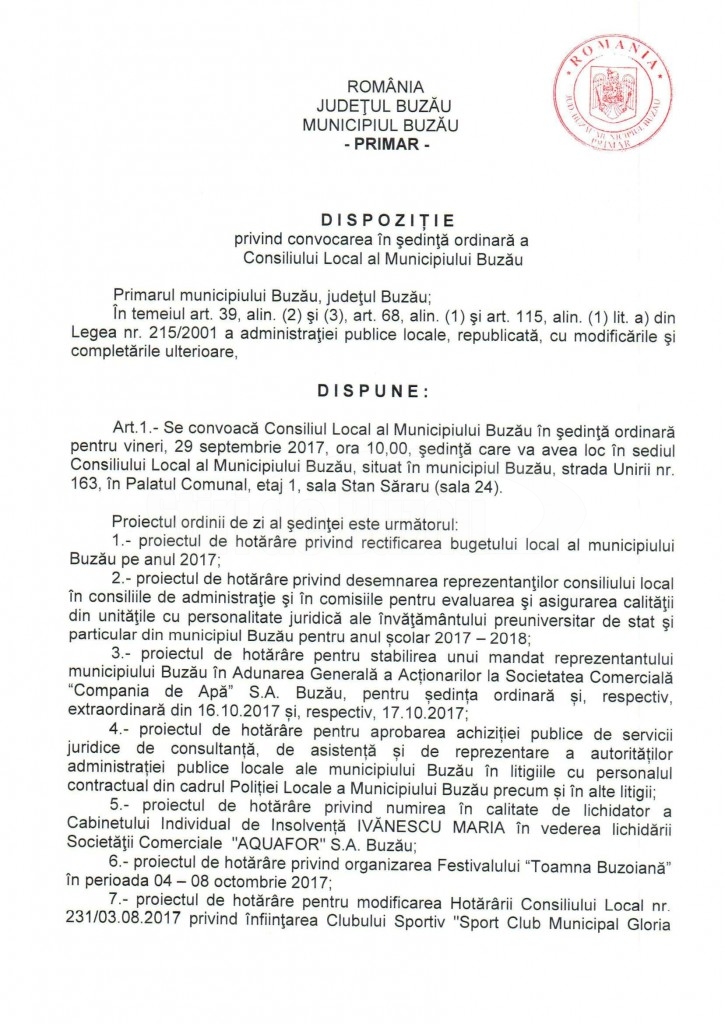 Dispozitie CLM sept.-1