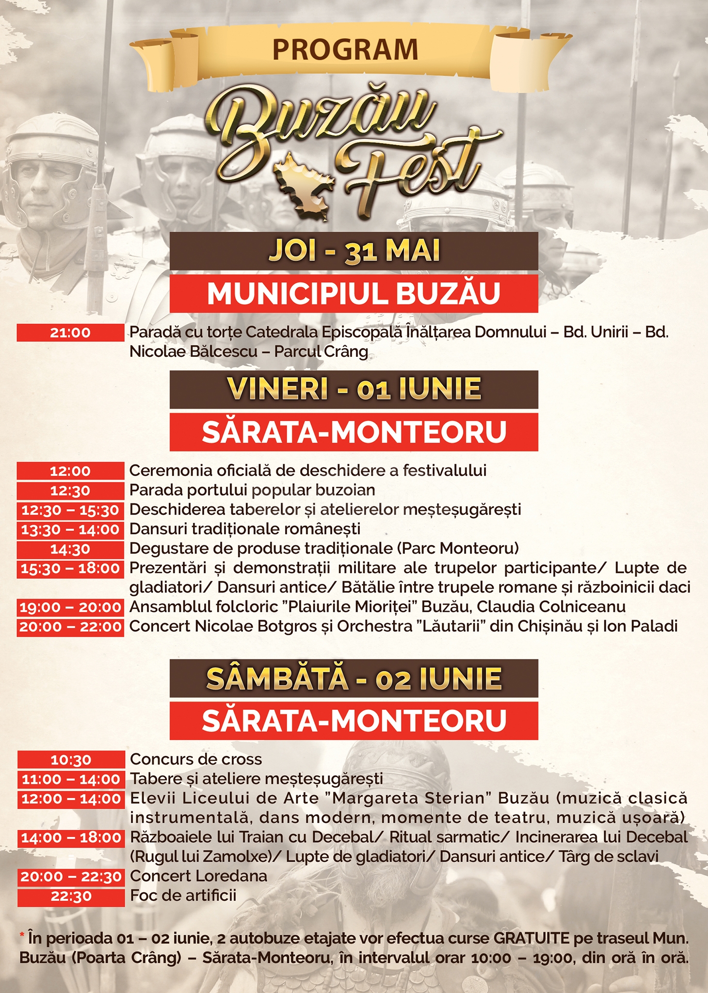 Buzau Fest Flyer Program Online