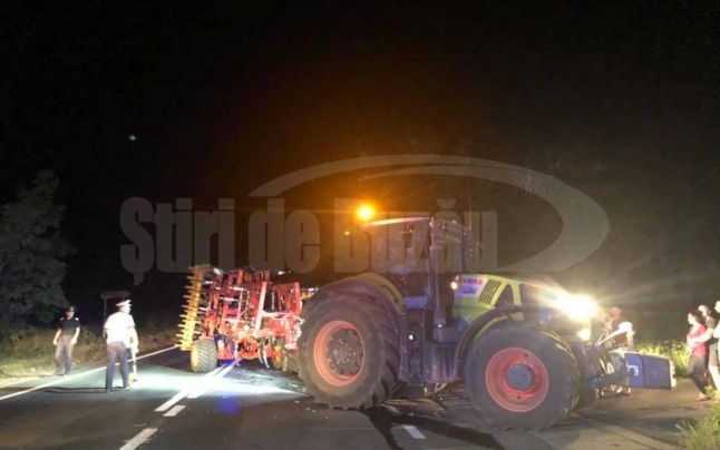 Accident rutier provocat de un tractorist beat, pe drumul dintre Buzău și Slobozia