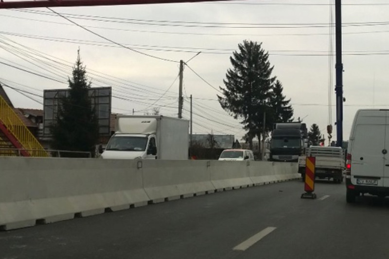 Încă un tronson din șoseaua de centură va fi prevăzut cu separatoare de sens