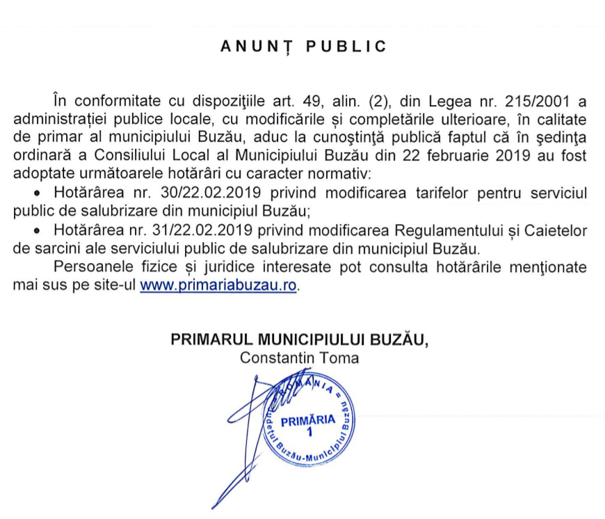 bz anunt