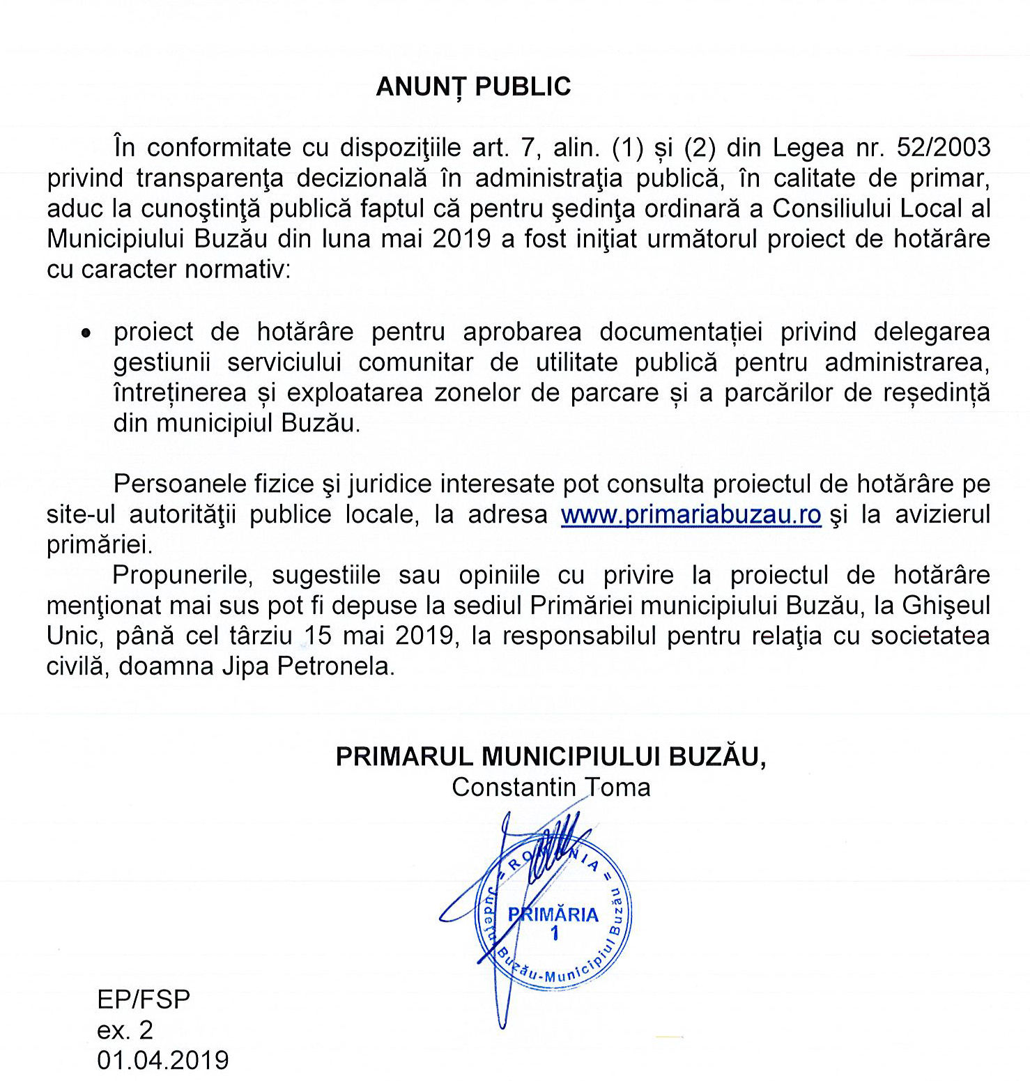 Anunț Public (1)