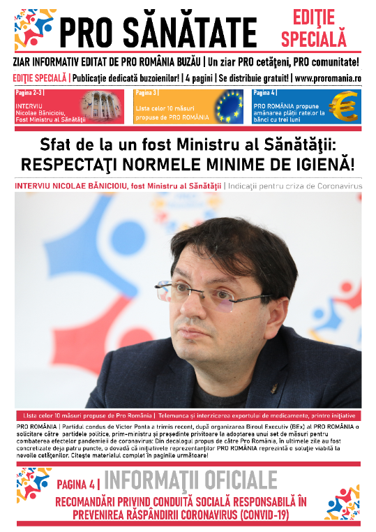pag 1 ziar pro sanatate