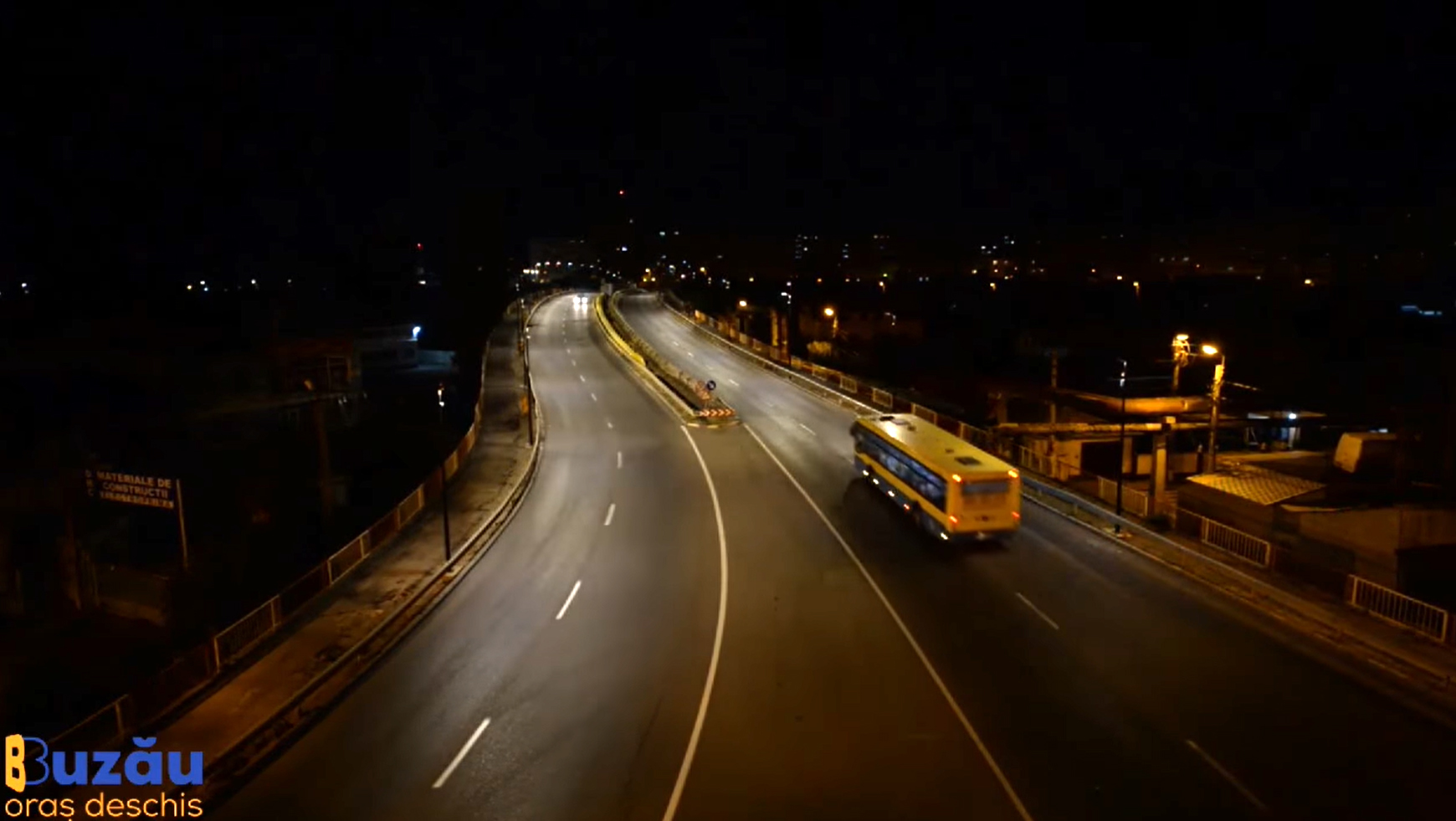 VIDEO Sistem de iluminat modern, pe podul de la Drăgaică