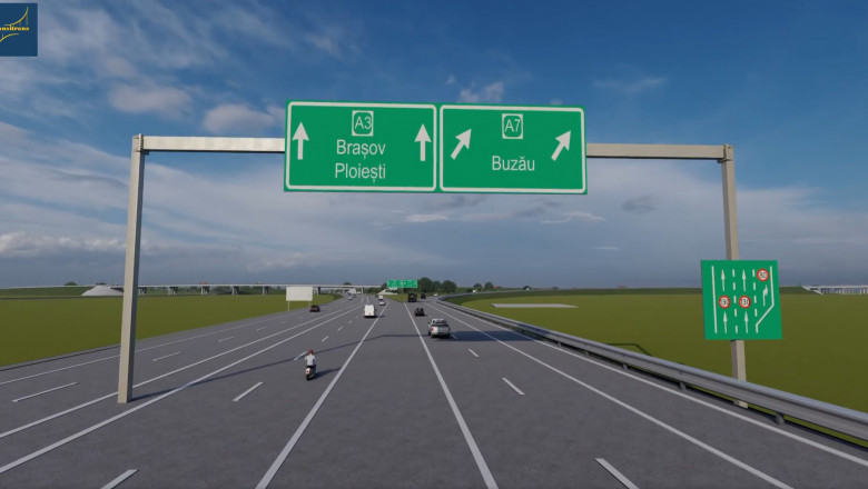 VIDEO Iată cum va arăta autostrada Ploiești – Buzău. A fost publicat modelul 3D al tronsonului