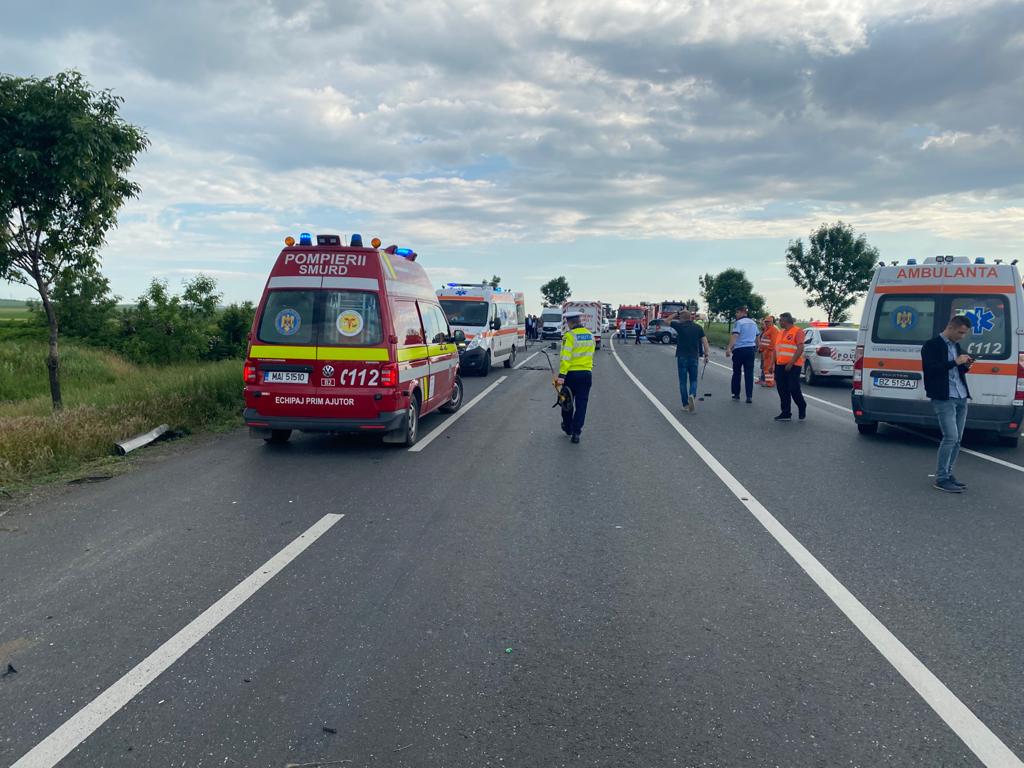 Carambol cu trei mașini, pe DN2 E85, între Buzău și Râmnicu Sărat