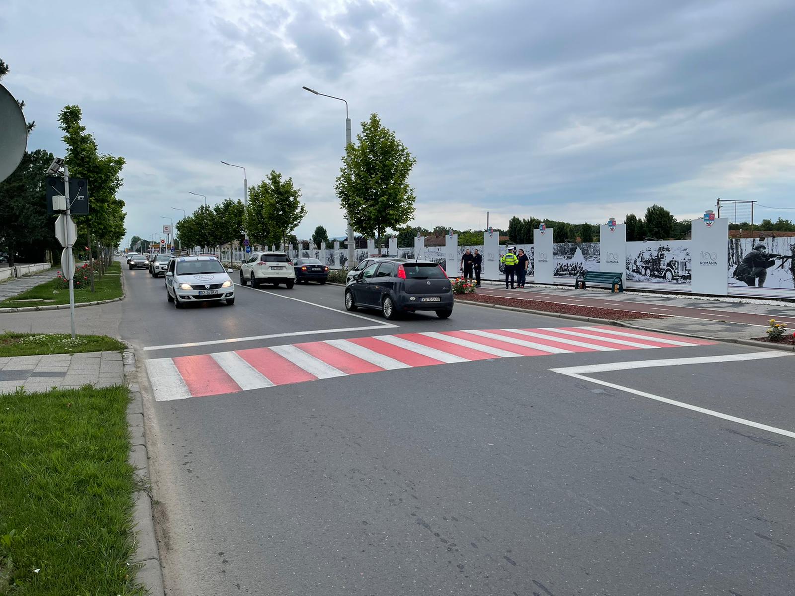 Femeie accidentată pe o trecere de pietoni de pe Calea Eroilor