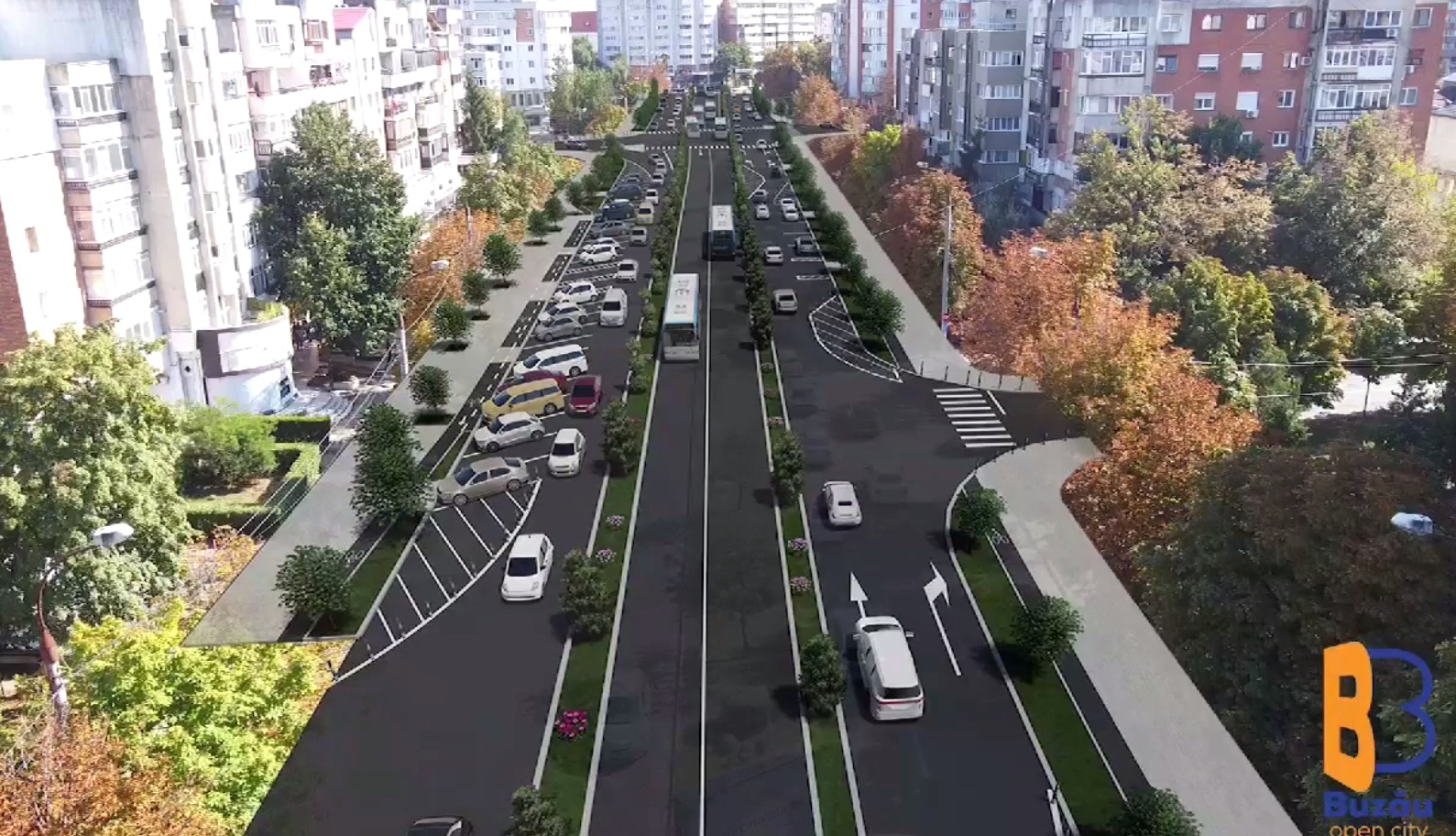 VIDEO Cum va arăta Bulevardul Unirii după modernizare. Va avea porțiuni cu o singură bandă pe sens pentru autoturisme