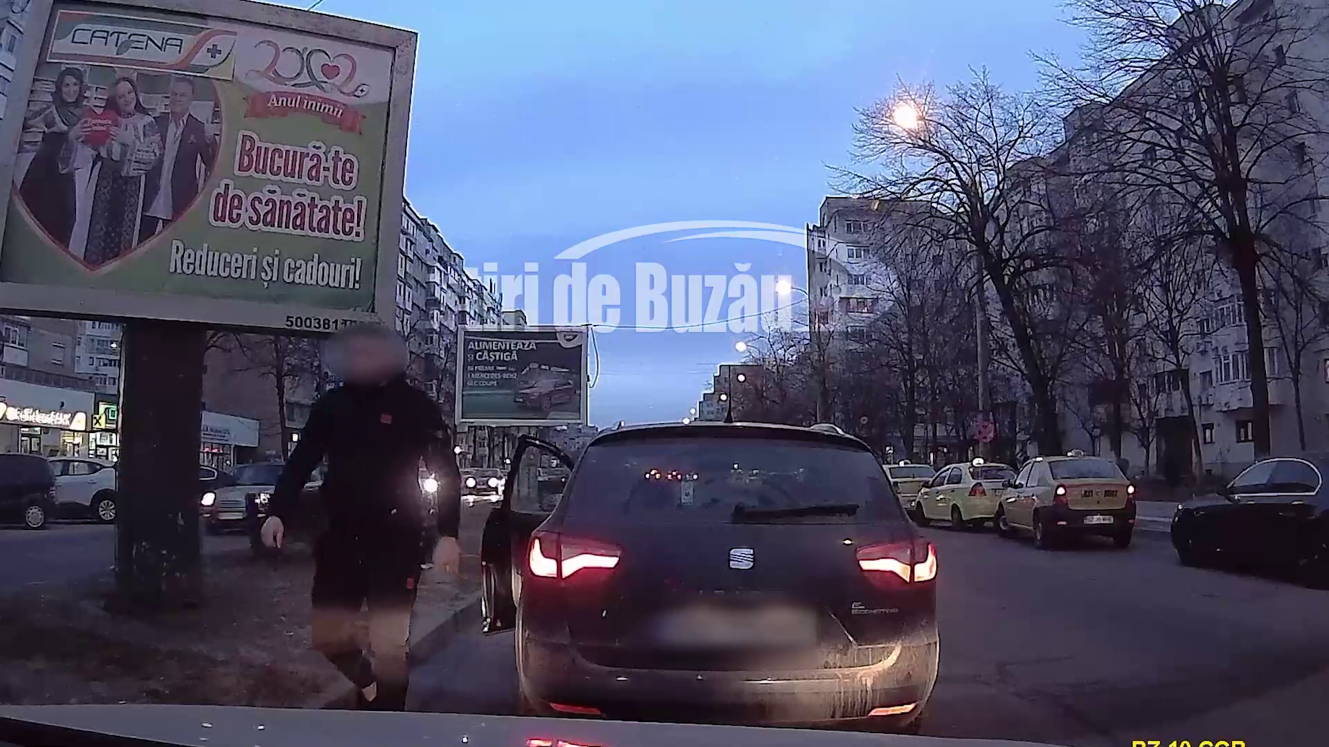 VIDEO Tânăr din Buzău, blocat în trafic și amenințat cu bătaia de un șofer de Uber