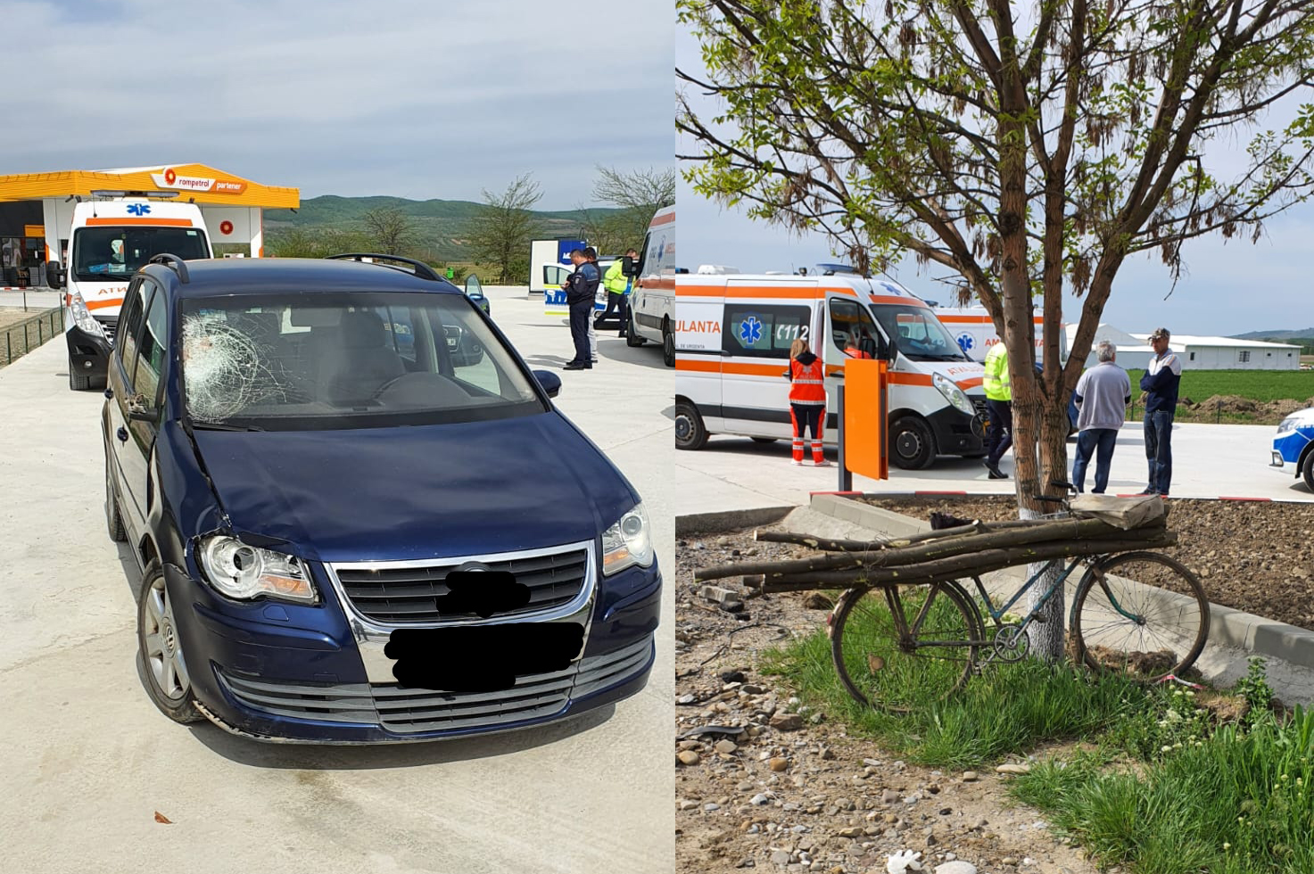 Accident în județul Buzău, soldat cu decesul unui bărbat. Se deplasa pe lângă bicicletă