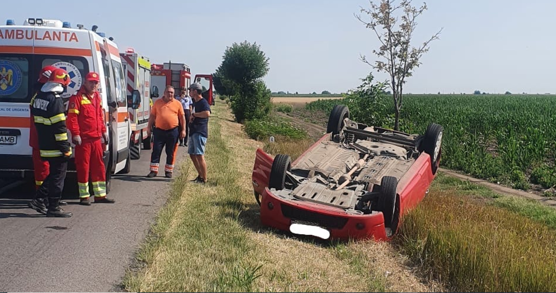 Încă un accident pe DN2 E85, printre cele mai periculoase șosele din România. Doi gălățeni au fost răniți