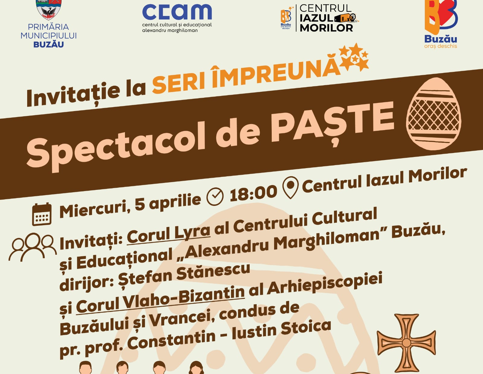 „Seri împreună”, spectacol de Paște organizat de Primăria Buzău