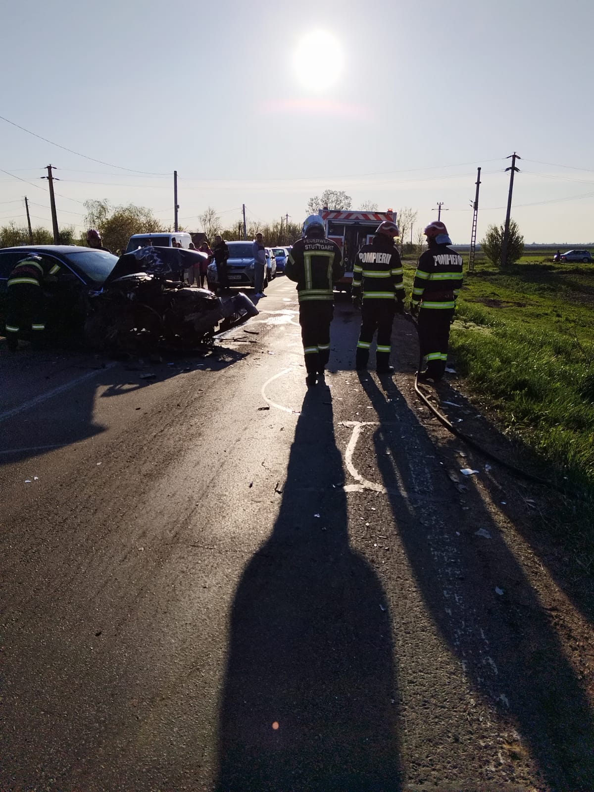 Accident pe DN 2B, provocat de un șofer băut. A fugit după coliziunea soldată cu rănirea unei persoane