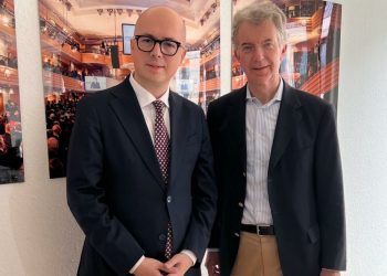 Deputatul Andi Cristea, întâlnire cu ambasadorul Heusgen, președintele Fundației pentru Conferința de Securitate de la Munchen