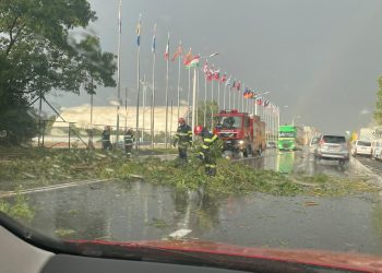 Bilanțul furtunii de vineri, care a inundat străzi și a rupt copaci