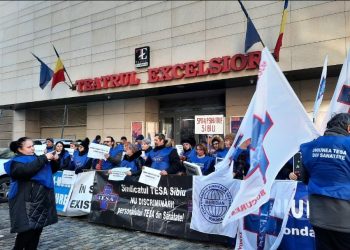 Personalul TESA din cadrul S.J.U. Buzău participă la protestul care are loc la Ministerul Sănătății