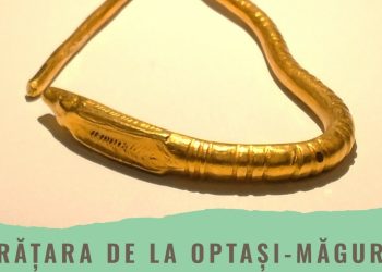 Brățară din aur din Dacia preromană, expusă la Muzeul Județean Buzău. Intrarea este gratuită