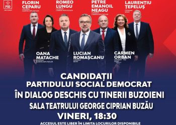 Tinerii buzoieni au ocazia să participe la o dezbatere cu candidații PSD pentru Senat și Camera Deputaților
