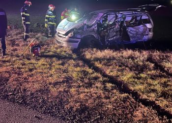 Accident rutier pe DN2E85, la Poșta Câlnău. Șofer rănit după o coliziune frontală