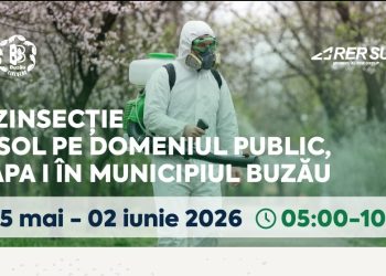 RER SUD demarează prima etapă de dezinsecție la sol pe domeniul public din municipiul Buzău
