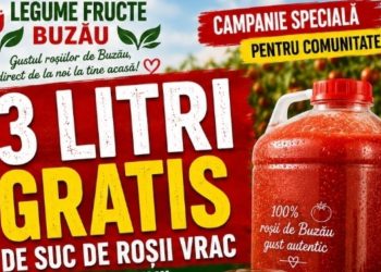 Premieră la Buzău: o companie oferă GRATIS mii de litri de suc de roșii, începând de joi