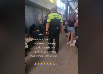 VIDEO Bătrâna cu brânză din Piața Centrală, filmată în timp ce își strânge marfa. Clipul a stârnit revolta pe TikTok
