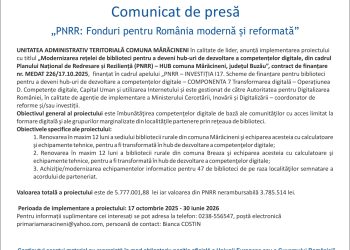 Comunicat de presă – PNRR: Fonduri pentru România modernă și reformată