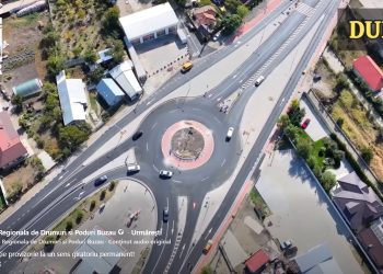 VIDEO Sens giratoriu nou la Spătaru, pe E85. Lucrări în valoare totală de 6,15 milioane de le
