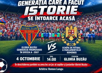 Romeo Bunică și Ion Viorel revin pe teren! Generația care a făcut istorie pentru Gloria Buzău se reunește pe stadionul din Crâng, pe 4 octombrie