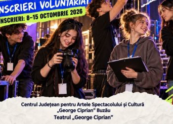 Centrul Județean pentru Artele Spectacolului și Cultură „George Ciprian” Buzău, anunț privind lansarea unei campanii de recrutare a voluntarilor